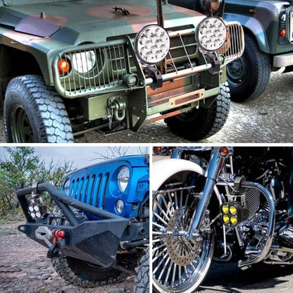 Universal 17MM-25MM LED Light Bar & Spotlight Mounting Bracket Kit for Off-road Vehicles, Car & Truck Bull Bar, Fog Light & Lamp Holder - size: 17-25MM
