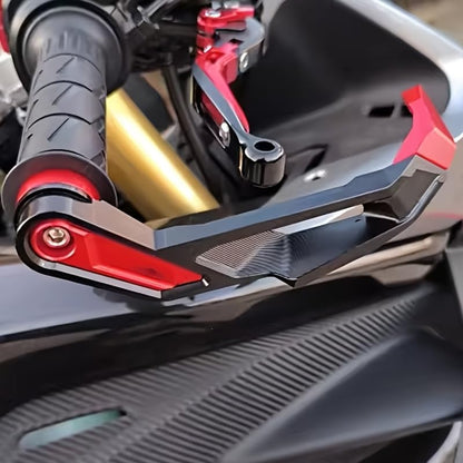 Compatible with MT-07 MT07 MT 07 FZ07 2025 2026 MT-09 MT09 MT 09 FZ09 2021-2024 2025 2026 Motorcycle Accessories CNC Handlebar Brake Clutch Levers Hand Guard Protector (Red) - color: Red