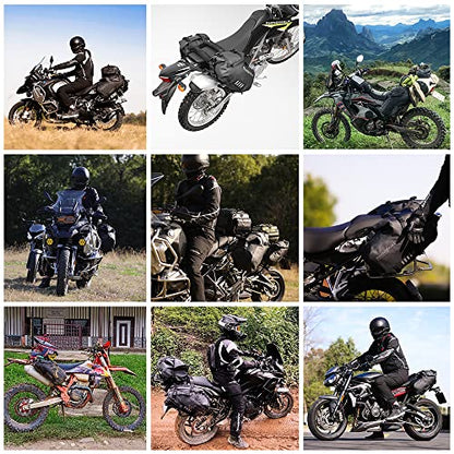 Rhinowalk Motorcycle Saddle Bags Waterproof Motorbike Panniers Motor Side Bag 48L (24L*2) Powersports Saddle Bag for Most Motorcycles Black, 1 Pair - size: 48L