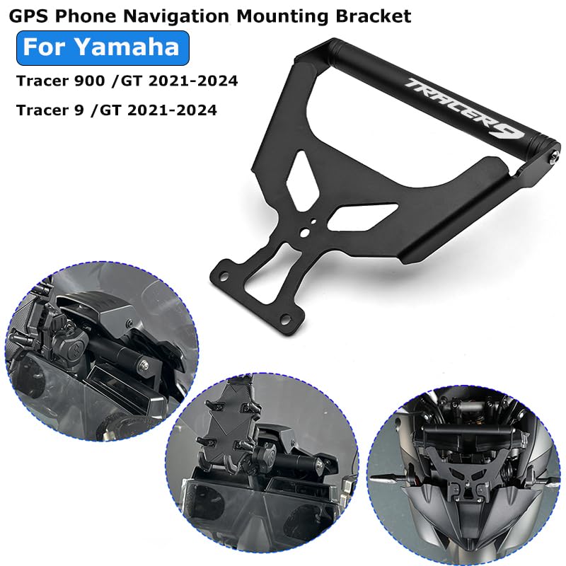 IZX for Yamaha Tracer9GT Tracer 900GT 9/900/GT 2021-2024 Motorcycle Phone GPS Navigation Mount Bracket 9 900 GT Handlebar Bar Extension Stand Holder