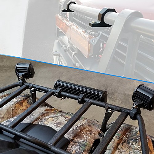 Nilight 12 Inch 72W LED Light Bars Spot Flood Combo Off-Road Light Mounting Bracket Horizontal Bar Tube Clamp With Off Road Wiring Harness, 2 Years Warranty - color: 72W Light +Clamp Mounting +Wiring harness