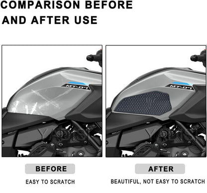 2025 MT07 New Motorcycle Tank Pad Protector For MT 07 MT-07 mt07 Sticker Decal Gas Knee Grip