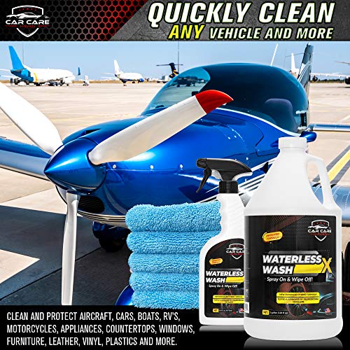 Waterless Wash X-Car Detailing, 16oz Spray | Quick Detailer, For Any Vehicle, Wash Without Water, Spray On & Wipe Off, Use Anywhere - size: 16 Ounce (Pack of 1)