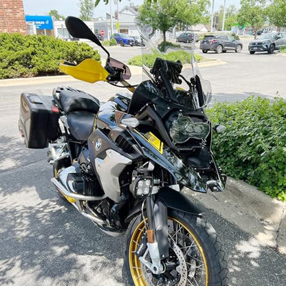 Motorcycle Tall Windscreen Windshield Screen Shield Wind Deflector Compatible with B.M.W R1200GS LC R 1200GS ADV 2014-2018 R1250GS R 1250GS Adventure 2018-2023 (Clear) - color: Clear