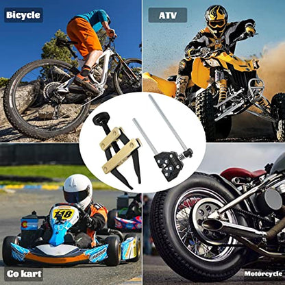 Roller Chain Breaker Cutter Chain Holder Puller Disassembly Tools Kit #25-60 Chains Replacement Set for Bicycle Motorcycle Go Kart ATV