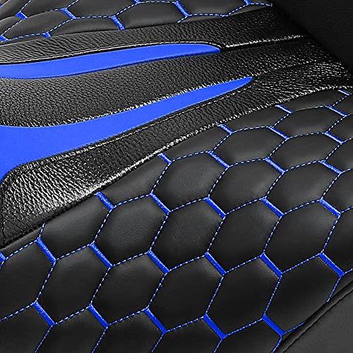 CC RIDER Driver Passenger Seat Hammock Gel Blue Hexagon Fit For Harley Touring 2009-2023 Street Glide Road Glide Road King Electra Glide and 2009-2021 Tri Glide - color: 23# Gel Blue