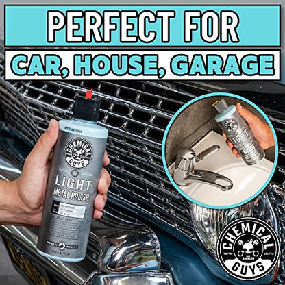 Chemical Guys SPI_404_16 Light Metal Polish (Works on Chrome, Stainless Steel, Aluminum & More), 16 fl oz - style: Light Metal Polish