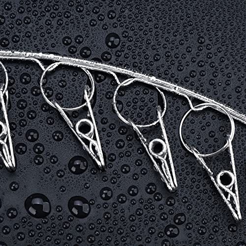 Toplife Clothes Hanger with 10 Clips, Stainless Steel, Windproof, for Drying Socks, Bras, Underwears, Baby Clothes, Hats, Scarfs, Towels, Pants and Gloves, Set of 4 (Indoors)