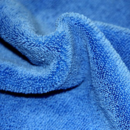 POLYTE Microfiber Cleaning Towel Ultrasonic Cut Edgeless (16x16, 24 Pack, Premium, Blue,Green,Yellow) - color: Blue,green,yellow