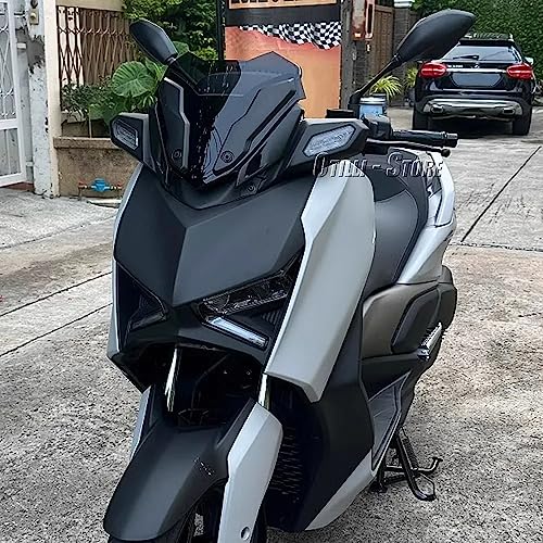Motorcycle Windscreen Acrylic Windshield Front Fairing Baffle Wind Deflectors for Yamaha X-MAX 300 2023 X-Max 250 X-Max 125 2023,Smoky Blue