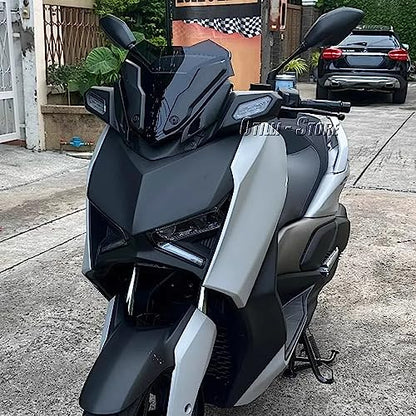Motorcycle Windscreen Acrylic Windshield Front Fairing Baffle Wind Deflectors for Yamaha X-MAX 300 2023 X-Max 250 X-Max 125 2023,Smoky Blue