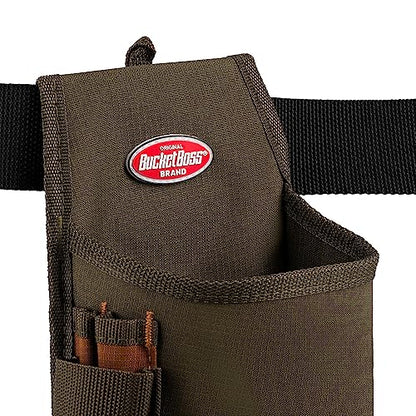 Bucket Boss Fastener Tool Pouch with FlapFit in Brown, 54160, Green - size: (Pack of 6)