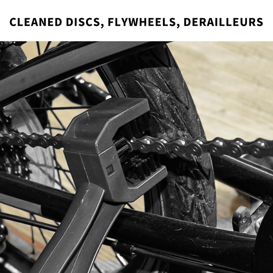 2 PCS Bike or Motorcycle Chain Washer,Grunge Brush Chain Degreaser for Bicycle Motorcycle Chain Brush, Universal Bicycle Chain Cleaning Brush Tool for Mountain Bike Heavy Duty Motorcycle ，(Blue，Black) - style: Set of 2