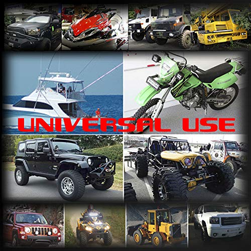 2 Pods LED Rock Lights, Ampper Waterproof LED Neon Underglow Light for Car Truck ATV UTV SUV Offroad Boat Underbody Glow Trail Rig Lamp (Green) - color: Green, size: 2 Pods