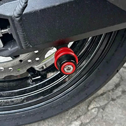 Compatible with Ninja1100SX SE Ninja 1100 SX SE Ninja 1100SX 2025 2026 Motorcycle CNC M8 Swingarm Spools Slider Stand Screws Sliders (Red) - color: Red