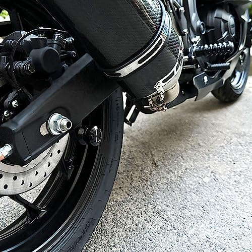 M10 Swing Arm Spools Sliders Compatible with Ninja 650R EX650 ER-6F/N,Ninja 250,Ninja 400R ER-4N,ZX-12R,Vulcan Cafe/S,Z250/300,EX650R,Universal Motorcycle Swing Arm Bobbins - color: Black, size: M10X1.25