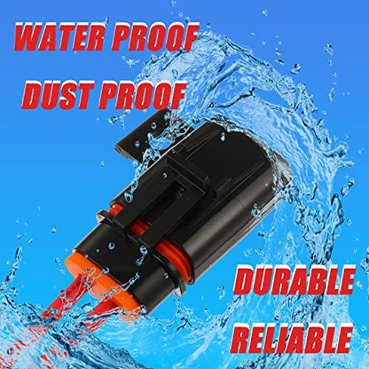 Inline Fuse Holder Waterproof 12 AWG Gauge Wiring Harness ATC/ATO 30 AMP Blade Fuse Holder for Vehicle, Marine, Heavy Duty Bus Power System（6 Pack）