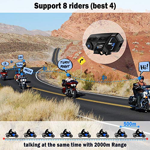 Fodsports Save $50 on 3 Pack M1-S PRO Motorcycle Bluetooth Headset Up to 8 Riders Helmet Intercom with Usable While Charge Universal Connection with Other Brands Motorcycle Bluetooth Intercom