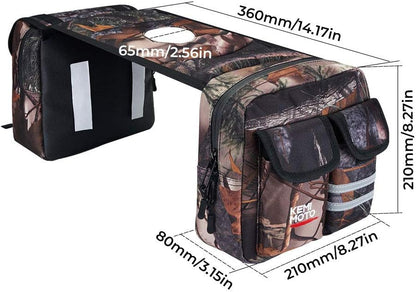 KEMIMOTO ATV Tank Bag Water-resistant Cooler All Terrain Vehicles Accessories Motorcycle Saddle Bag Compatible with Most ATVs and Snowmobiles Bicycles, Camo - color: Camo
