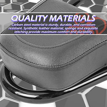 Replacement for B.M.W R18 R 18 R-18 2020 2021 2022 2023 Motorcycle Detachable Sissy Bar Rear Passenger Backrest Back Rest Cushion Seat Pad Rear Backrest Accessories (Black)