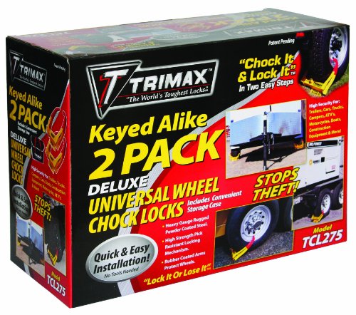 Trimax TCL275 Wheel Chock Lock 2-Pack - style: 2 Pack TCL75