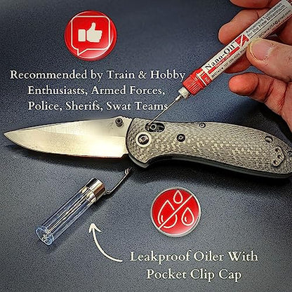Nano-Oil Duo: 10+85 Weight Original & Heavy Grade Kit-by St. Claire-NanoLube Anti Friction Concentrate -Nano Oil for Knives, Gun Lube, Knife Pivot Lube, Gun Oil -NLNA10 & 85W8cc - style: Nano Duo 10w+85w