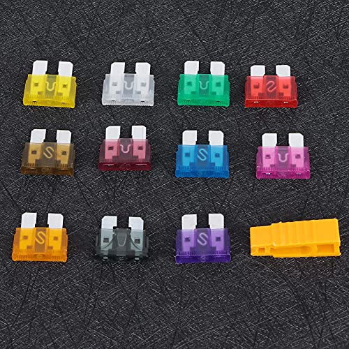 110PCS Kit Premium Automotive Assortment with Zinc Alloy Clips for Car Truck SUV Vehicle Electrical System Protection 2A to 40A