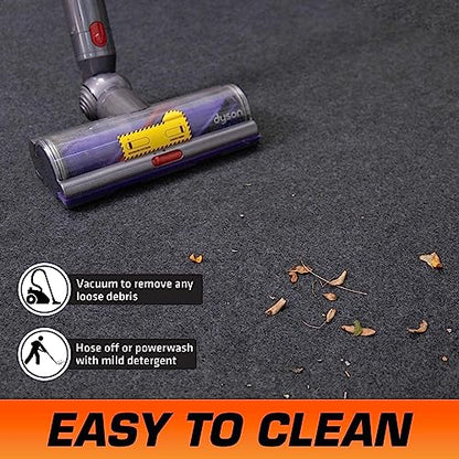 Armor All Garage Floor Runner Mat, (108" x 30'), Protects Surfaces, Transforms Garage, Absorbent, Waterproof, Durable, Trimmable (USA Made) (Charcoal) - size: 2'6" x 9' (Rectangular)