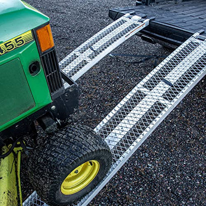 YUTRAX® 83” Extreme Duty Arched Ramps, Aluminum Arch Ramps, 2500 lb. Capacity, Arched Design, Heavy-Duty Capacity, ATV/UTV/Golf Cart/Riding Lawn Mower Loading, Pair - size: 83-Inch, 2500lb. Load Capacity