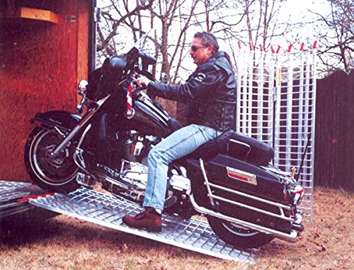 Aluminum Ramps 6 ft. USA - Motorcycles on to Trailers - 444 MCDR Ramp - size: 6ft x 44in - 1,500lb cap.