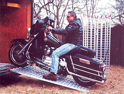 Aluminum Ramps 6 ft. USA - Motorcycles on to Trailers - 444 MCDR Ramp - size: 6ft x 44in - 1,500lb cap.