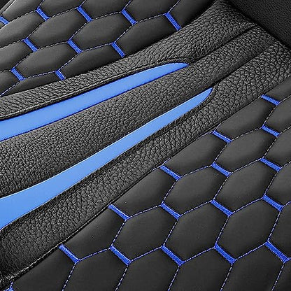 C.C. RIDER Gel 2 Up Rider Driver&Passenger Seat Fit for Harley Touring Road King Street Glide Electra Glide Tri 2009-2023 - color: Black Blue Gel Seat