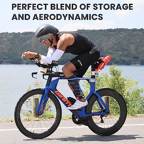 SLS3 Aero Top Tube Bike Bag - Small, Stable & Secure for TT and Triathlon Racing – Tri and Cycling Accessories - Premium Low Profile Design Reduces Drag - Custom Fit Bike Top Tube Bag