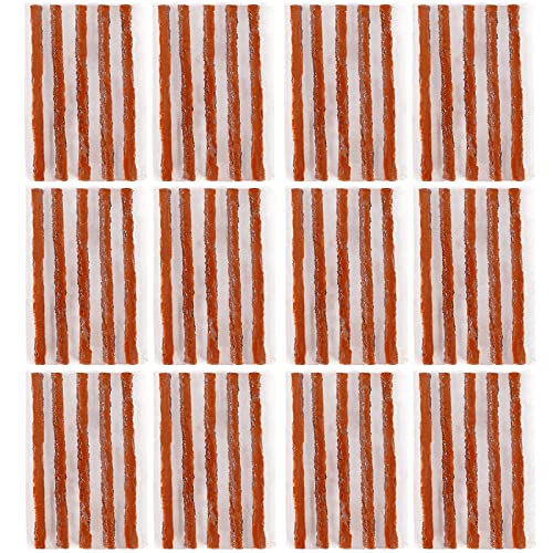 60 Pcs Tire Plugs Repair, Tire Repair Gum for Tubeless Puncture,Tires Strings Rubber Plug Tool for Car, RV, SUV, ATV, Motorcycle, Truck,Tractor - color: 60pcs Red