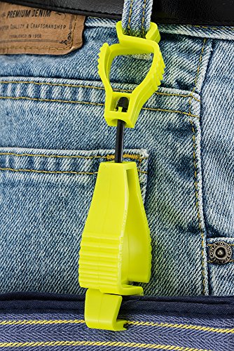Glove Guard High Vis Pack glove clips, with safety breakaway, Secures Hats, gloves, and hiking gear, 6 pack, Outdoor Accessories, Made in the USA