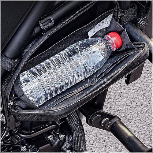 WOOGA Motorcycle Side Bag Waterproof,Tool Bag,Large Capacity,3.5 Gal (1.5 L),Hard Shell Carbon Look Water Stopping Zipper fit for Ho&nda REBEL CMX 250 CMX 300 CMX500 CMX 1100 (Left Bag) - color: Left Bag