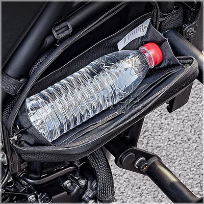 WOOGA Motorcycle Side Bag Waterproof,Tool Bag,Large Capacity,3.5 Gal (1.5 L),Hard Shell Carbon Look Water Stopping Zipper fit for Ho&nda REBEL CMX 250 CMX 300 CMX500 CMX 1100 (Left Bag) - color: Left Bag