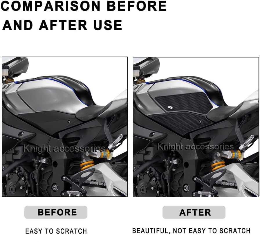 Motorcycle For YZF R1 M YZF-R1M Side Fuel Tank pad Tank Pads Protector Stickers Decal Gas Knee Grip Traction YZF R1M Tank pad