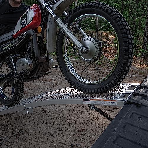 Yutrax Single Folding XL Aluminum Truck, UTV/ATV, Motorcycle Loading Arch Ramp, 750lb Capacity - size: 89-Inch Folding, 750lb. Load Capacity