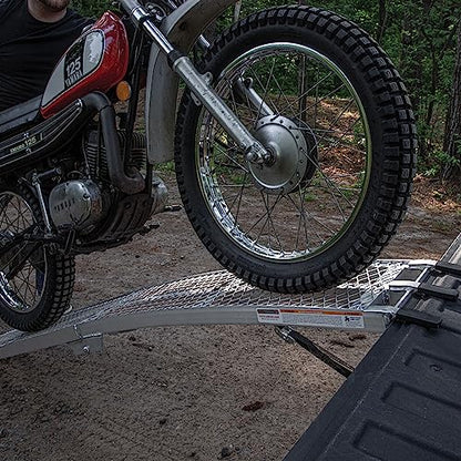 Yutrax Single Folding XL Aluminum Truck, UTV/ATV, Motorcycle Loading Arch Ramp, 750lb Capacity - size: 89-Inch Folding, 750lb. Load Capacity