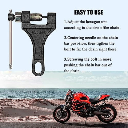 Chain Breaker #420 428 520 525 528 530 for Motorcycle Bicycle Dirt Pit Bike ATV Quad Go Kart Scooter Chain Break