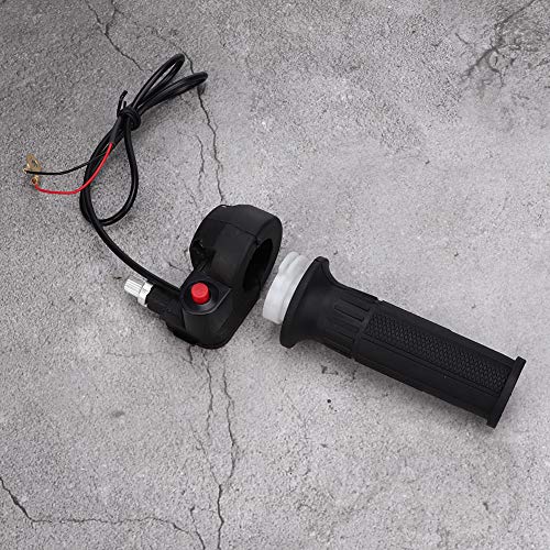 Dirt Bike Throttle,Throttle Accelerator Handle Grip Cable,Throttle Grips with Stop Switch Fit for 47 49 Mini Moto Dirt Bike Handlebar