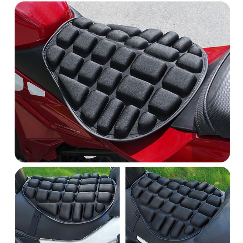 Motorcycle Seat Cushion for Harley Davidson Softail Fat Boy 1990-2024, Gel Motorcycle Seat Cushion Pain Relief for Long Rides Breathable Anti-Slip Ergonomic Design