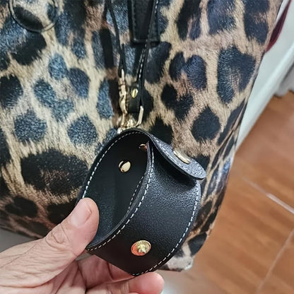 Multifunctional Travel Clip Scarf, Gloves And Hat Hook, Leather Lanyard, Adjustable Strap and Lobster Claw Clip for Bag Keys Accessories, Home Office Travel Organizer, Brown - color: Brown