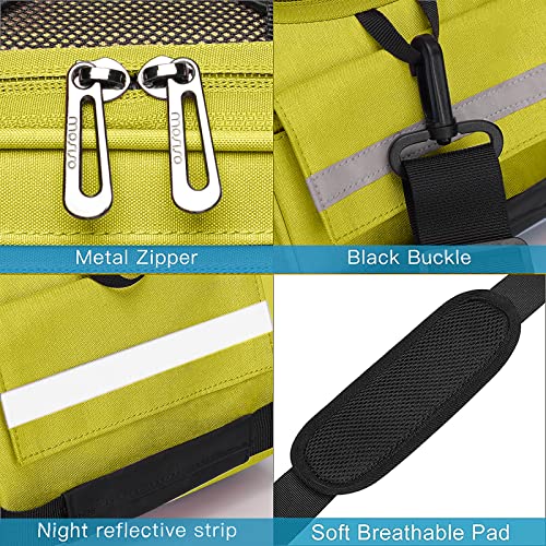 MOSISO Bike Rack Bag, Waterproof Bicycle Trunk Pannier Rear Seat Pouch Cycling Bike Carrier Backseat Storage Luggage Saddle Shoulder Bag - color: Yellow