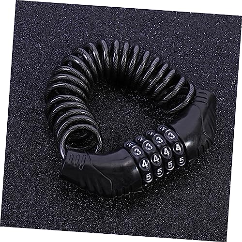 POPETPOP 2Pcs Portable Theft Password Lock Durable Steel Wire Cable Lock for Bicycles Motorcycles and Helmets Lightweight Combination Security