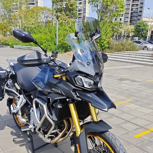 Motorcycle Windshield for VOGE DS900X DS900 900DS 900 DS DSX DSX900 900DSX Motorcycle Windshield Variable Windscreen Spoiler Extension - color: Small Smoked