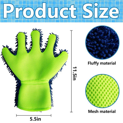 DECOHS 4 Pcs Pool Cleaning Scrubbing Mitt, Swimming Pool and Spa Cleaning Mitt, Pools Hot Tub Scrubbing Glove for Stain and Dirt Cleaning