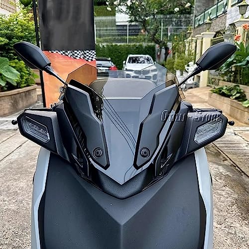 Motorcycle Windscreen Acrylic Windshield Front Fairing Baffle Wind Deflectors for Yamaha X-MAX 300 2023 X-Max 250 X-Max 125 2023,Smoky Blue