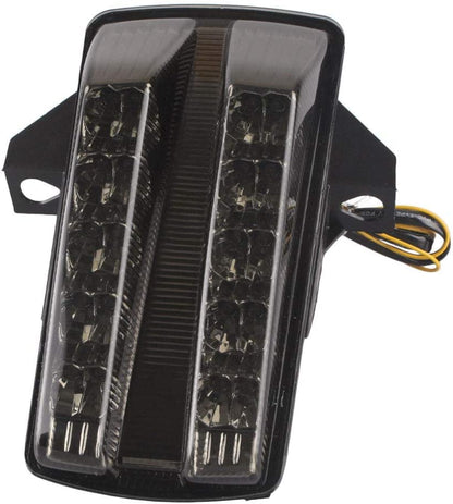 MZS Motorcycle Tail Light Turn Signal LED Integrated Blinker Smoke Compatible with SV650 2003-2008 / SV1000 2003-2007 - size: SV650/SV1000
